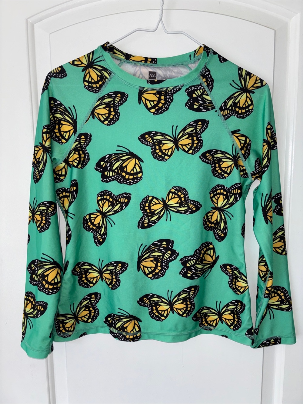 Tea Collection rash guard swim sun protection shirt butterfly 16
